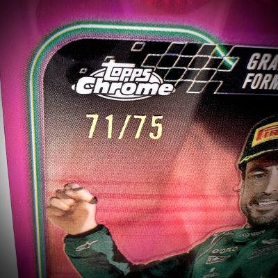 Fernando Alonso 2024 Topps Chrome Formula 1 - Grand Prix Winner PINK 71/75 #159 Aston Martin
