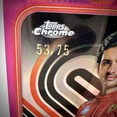 Carlos Sainz 2024 Topps Chrome Formula 1 - Grand Prix Winner PINK 53/75 #4 Ferrari