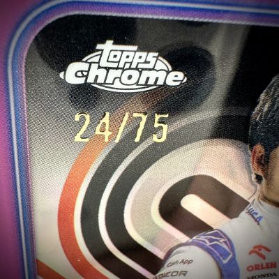 Yuki Tsunoda 2024 Topps Chrome Formula 1 - PINK 24/75 #17 Visa Cash RB