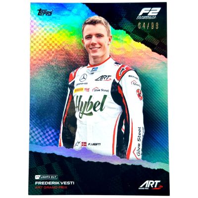 Frederik Vesti 2022 Topps F1 Lights Out 2022 - F2 TEAL 04/99
