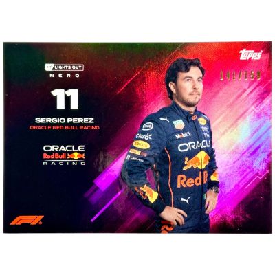 Sergio Perez 2022 Topps F1 Lights Out 2022 - NERO 141/150 Red Bull