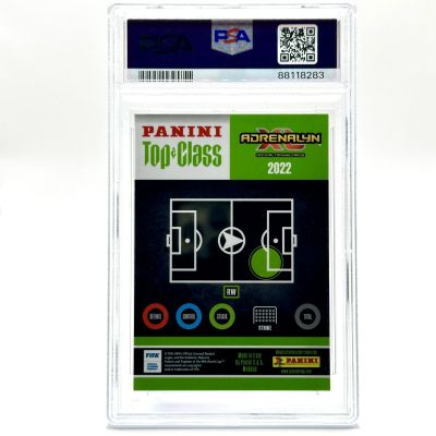 Lionel Messi 2021-22 Panini Adrenalyn XL Top Class - Platinum 76/99 PSG PSA 10