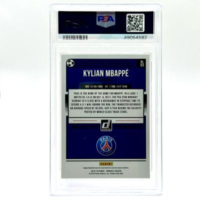 Kylian Mbappe 2018 Panini Donruss - Press Proof RED Rookie #53 PSA 9 France