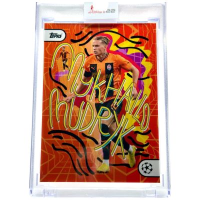 Mykhailo Mudryk 2022 Topps Project 22 - designed by Mike Perry #129 Shaktar Donetsk