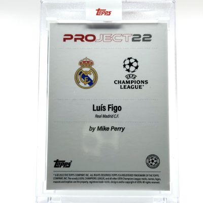 Luis Figo 2022 Topps Project 22 - designed by Mike Perry #143 Real Madrid