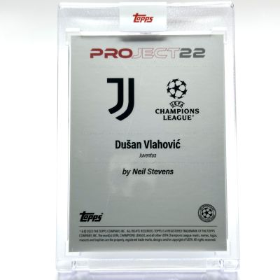 Dusan Vlahovic 2022 Topps Project 22 - designed by Neil Stevens #157 Juventus