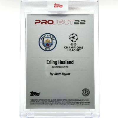 Erling Haaland 2022 Topps Project 22 - designed by Matt Taylor #1 Manchester City