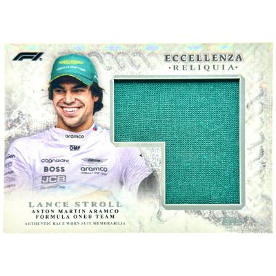 Lance Stroll 2024 Topps F1 Eccellenza - RELIQUA Race Worn PATCH Aston Martin
