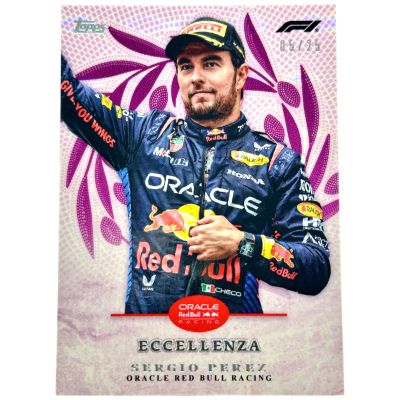 Sergio Perez 2024 Topps F1 Eccellenza - Trionfo PURPLE 05/25 Red Bull