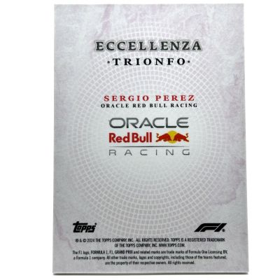 Sergio Perez 2024 Topps F1 Eccellenza - Trionfo PURPLE 05/25 Red Bull