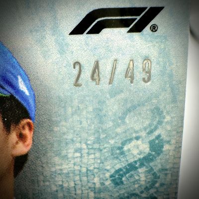Yuki Tsunoda 2024 Topps F1 Eccellenza - La Passione BLUE 24/49 Visa Cash APP