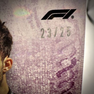 Pierre Gasly 2024 Topps F1 Eccellenza -La Passione PURPLE 23/25 Alpine