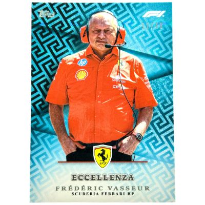 Frederic Vesseur 2024 Topps F1 Eccelenzza - BLUE 11/49 Ferrari