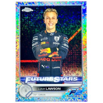 Liam Lawson 2022 Topps Chrome F1 - Future Stars Mini Diamond Refractor 010/299 #81 F2 Carlin