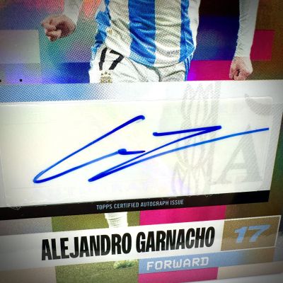 Alejandro Garnacho 2024-25 Topps Argentina Team Set - AUTO Pink Tango 51/99 #BA-AG