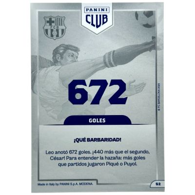 Lionel Messi 2025 Panini Club - Supreme #672 FC Barcelona