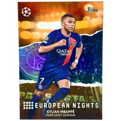 Kylian Mbappe 2023-24 Topps UEFA Club Competitions - ORANGE 25/25 #EN-22 PSG