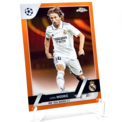 Luka Modric 2022-23 Topps Chrome UEFA -ORANGE Refractor 15/25 #62 Real Madrid